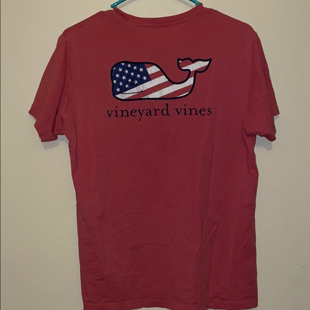 Vineyard vines American flag whale pocket tee xl - Picture 1 of 7